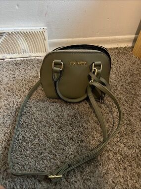 Steve Madden Olive Green Crossbody with Gold Hardware